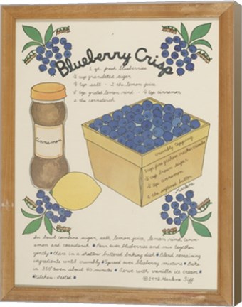 Framed Blueberry Crisp Print