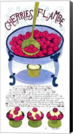 Framed Cherries Flambe Print