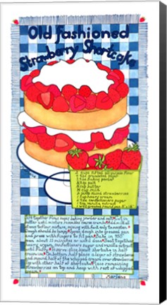 Framed Old Fashioned Strawberry Shortcake Print