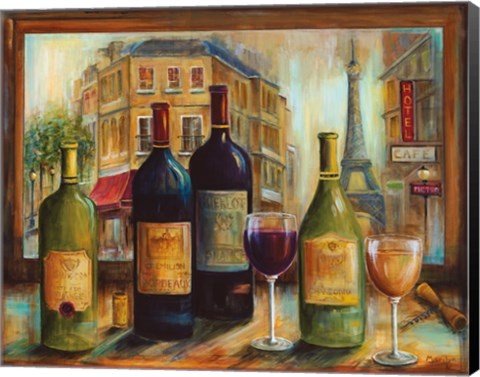 Framed Bistro de Paris Print