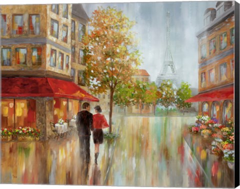 Framed Romantic Promenade II Print