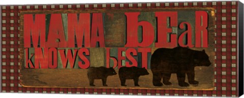 Framed Don&#39;t Feed Mama Bear I Print