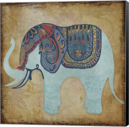 Framed Elegant Pachyderm 2 Print