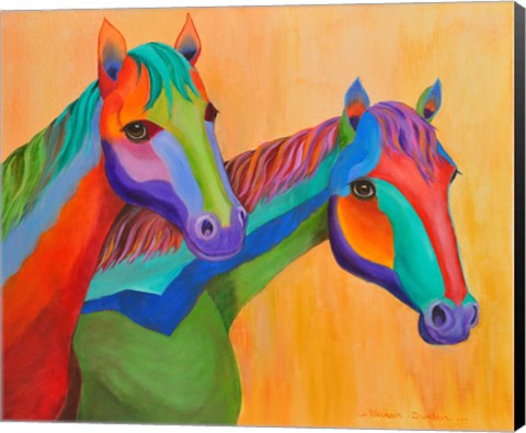 Framed Horses of Color Print