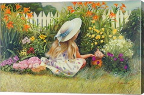 Framed In Mother&#39;s Garden Print