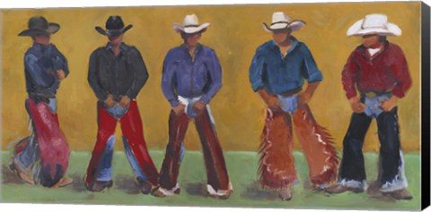 Framed Western Cowboys Print