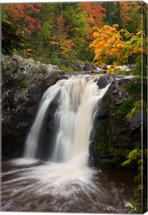 Framed WI, Pattison SP, Little Manitou Falls, Black River Print