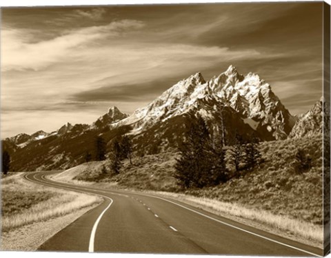 Framed Teton Range, Grand Teton National Park, Wyoming Print