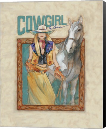 Framed Cowgirl Chic Print