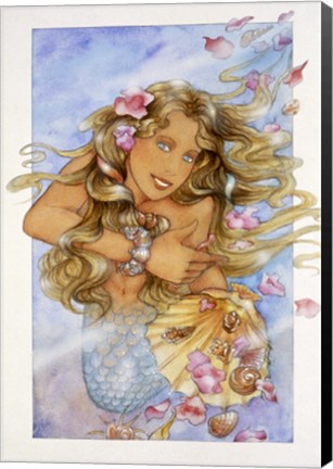 Framed Mermaid 3 Print