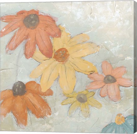 Framed Floral Fresco II Print