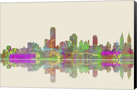 Framed Adelaide SA Skyline 2 Print