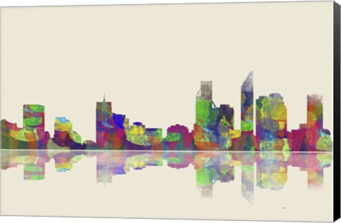 Framed Perth WA Skyline 1 Print