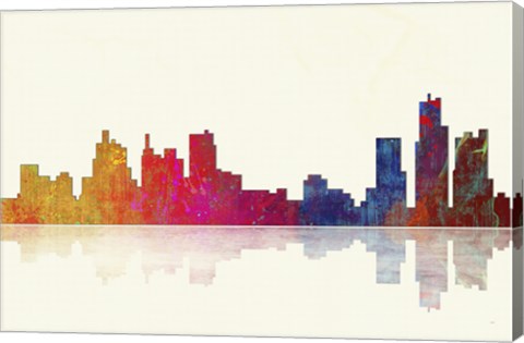 Framed Boston Massachusetts Skyline 1 Print