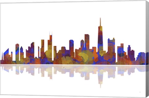 Framed Chicago Illinois Skyline 2 Print
