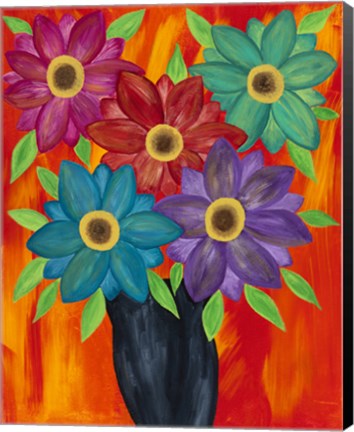 Framed Blooming Colors Print