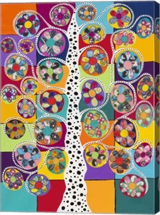 Framed Pinwheel Tree Print