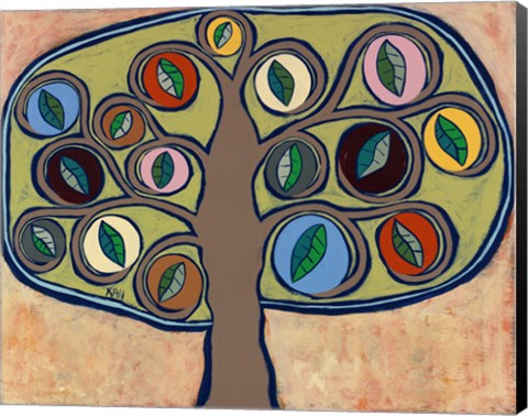 Framed Calming Tree 1 Print