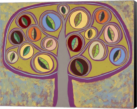 Framed Calming Tree 2 Print