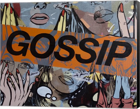 Framed Gossiping Print