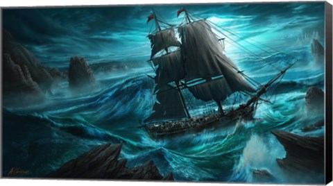 Framed Dangerous Seas Print