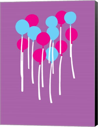 Framed Balloons Print