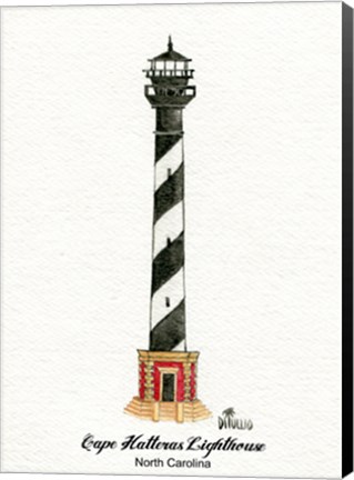 Framed Cape Hatteras Lighthouse, NC Print