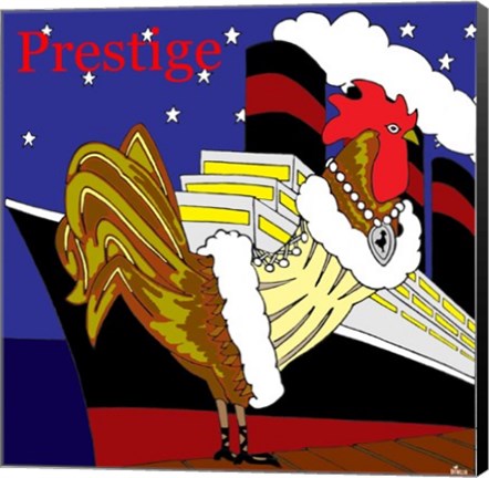 Framed Rooster Prestige Print