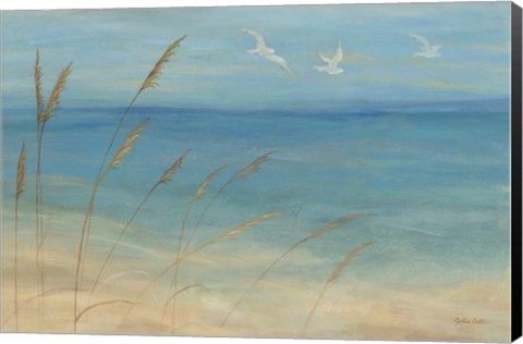 Framed Seagrass Seagulls Print