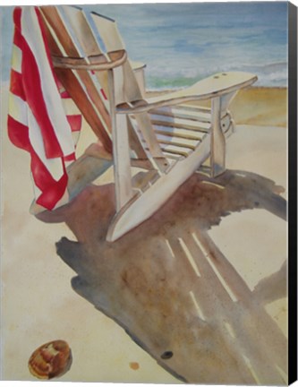 Framed Beach Chair Print