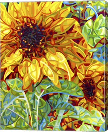 Framed Summer In The Garden Print