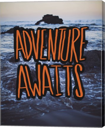 Framed Adventure Awaits Print