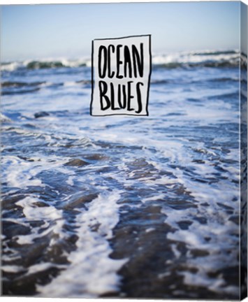 Framed Ocean Blues Print