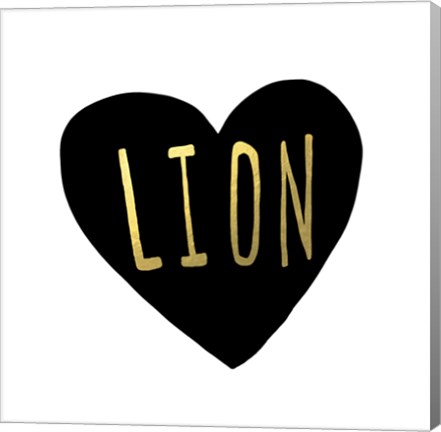 Framed Lion Heart Print