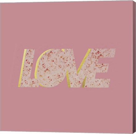 Framed Love In Roses Print