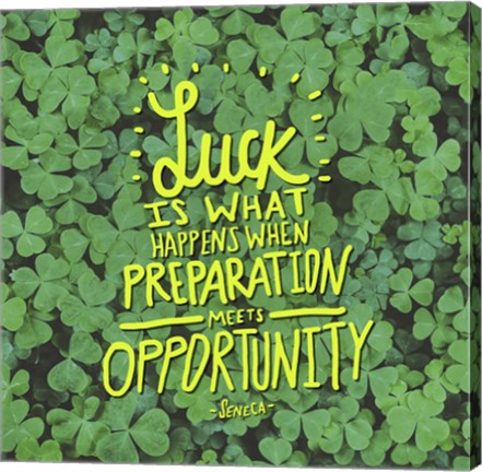 Framed Luck Seneca Print