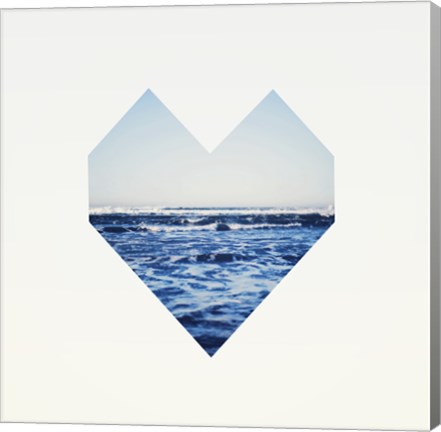 Framed Ocean Heart S6 Print