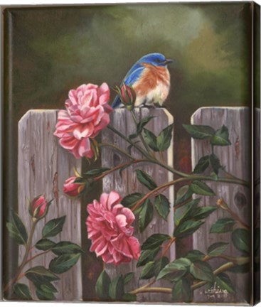 Framed Blue Bird Print