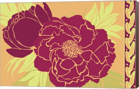 Framed Color Bouquet III Print