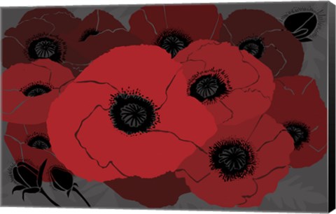 Framed Beautes Rouges I Print