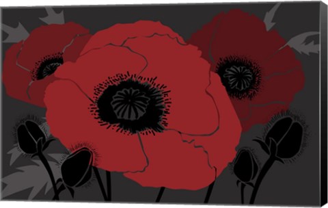 Framed Beautes Rouges II Print