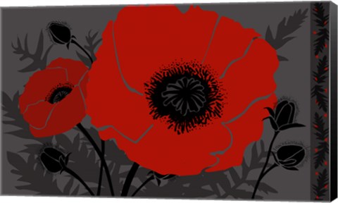 Framed Beautes Rouges III Print