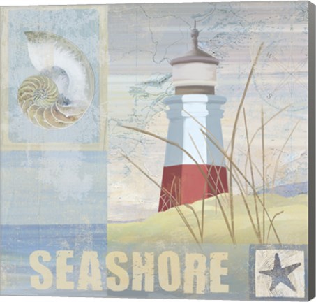 Framed Coastal Beacon II Print