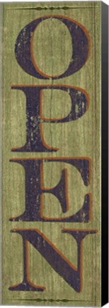 Framed Open Sign 1 Print