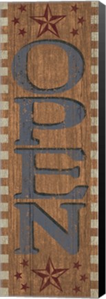 Framed Open Sign 2 Print