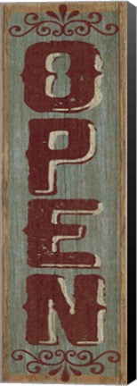 Framed Open Sign 3 Print