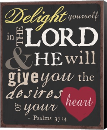 Framed Psalm Saying I Print
