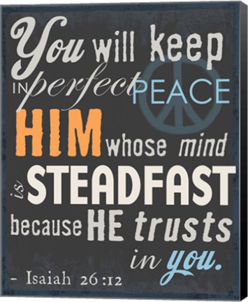 Framed Psalm Saying II Print