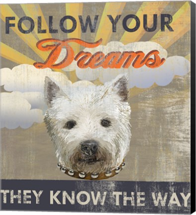 Framed Dog Days - Pek Pup Print