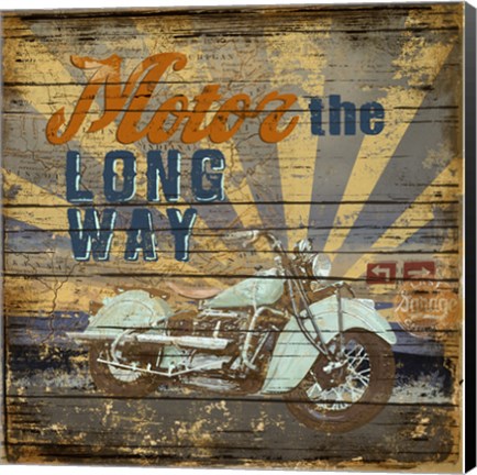 Framed Motor the Way Print